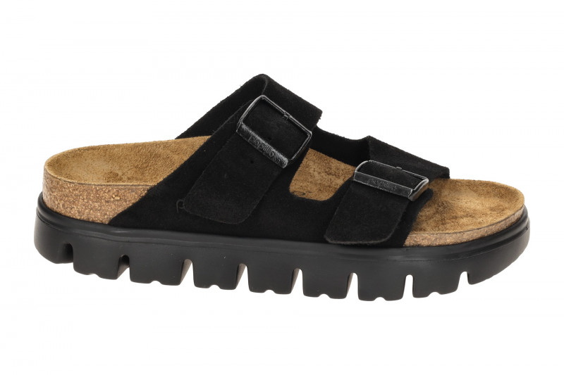 Birkenstock Arizona Papillio Chunky Pantolette schwarz SCHMAL 1028403