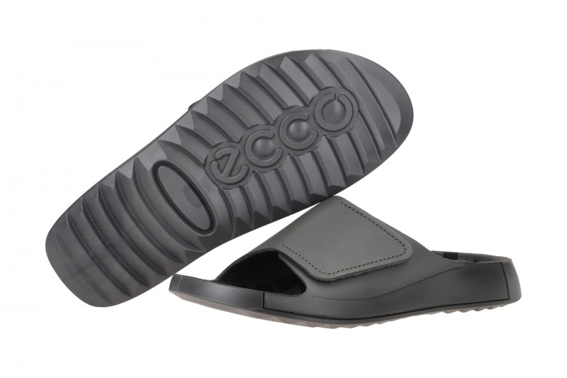 Ecco Cozmo Herren Pantolette grau Klett 500914