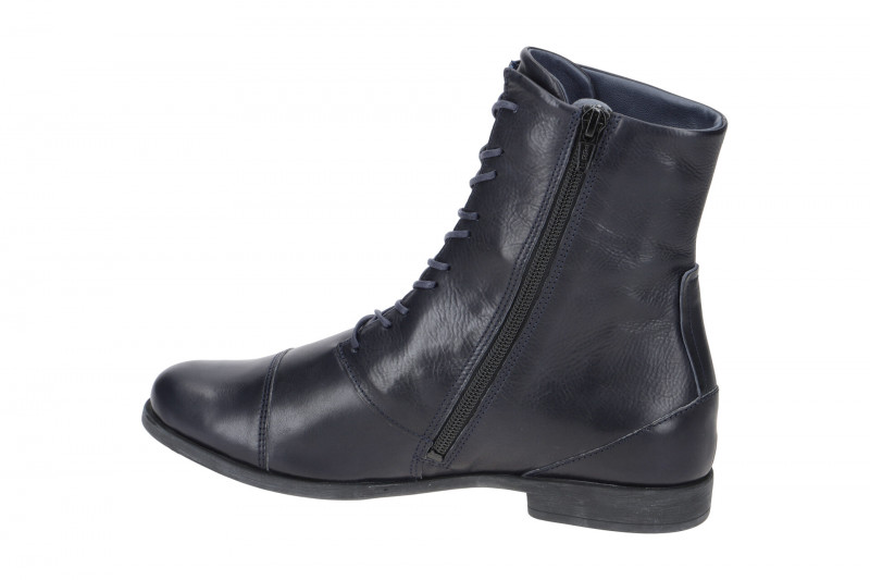 Think Agrat Damen Stiefel Boot blau Cap-Toe 624