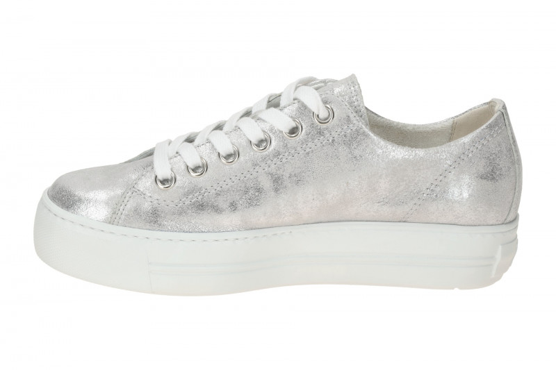 Paul Green Sneaker Schuhe silber grau metallic 4790