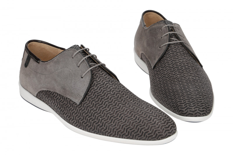 Floris van Bommel Schuhe grau Nubuck Lizar 18303