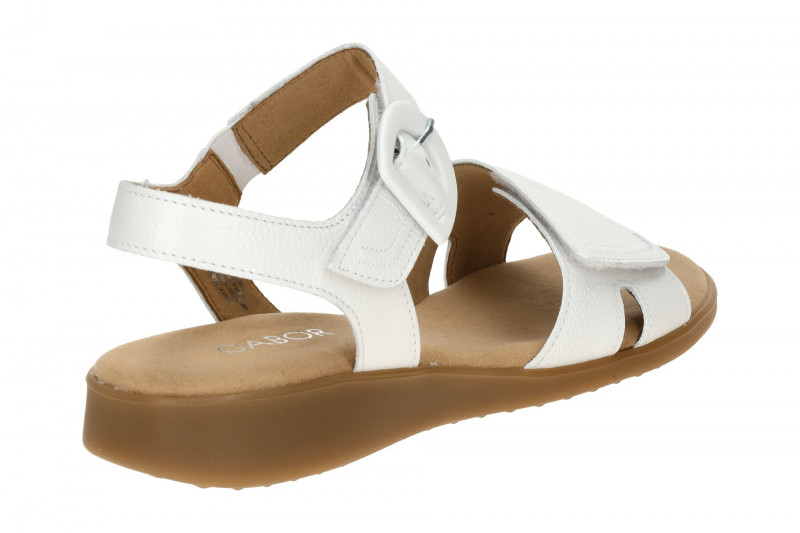 Gabor Sandale weiß Glattleder 82.802.50
