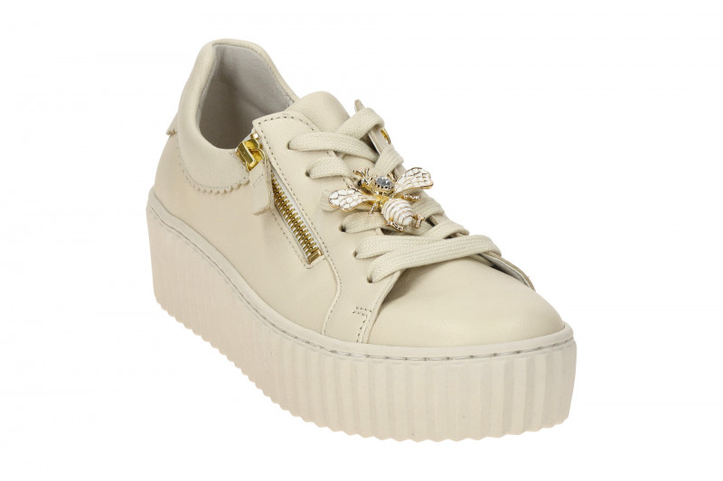 Gabor Schuhe beige Plateau Sneakers Schmuckhummel 63.201.22
