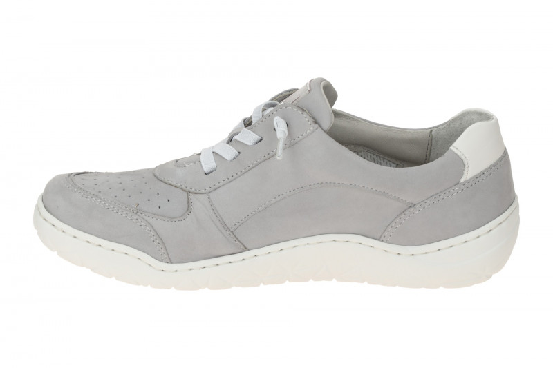 Waldläufer Milena Schuhe grau K-Weite perforiert 612005