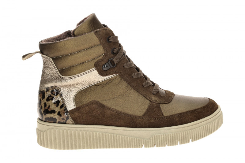 Waldläufer Sansa Stiefelette braun K-Weite metallic 610801