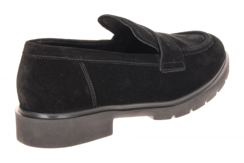 Gabor Schuhe schwarz Velour Mokassin Loafer 4001.01.001