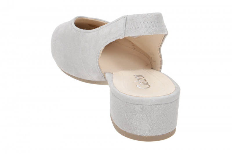 Gabor Sling Pumps hellgrau Velour 41.520.19