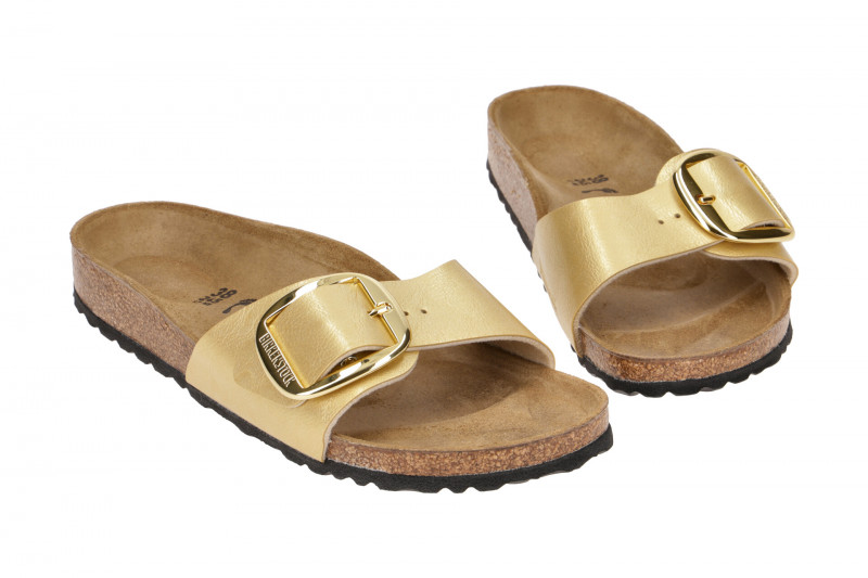 Birkenstock Madrid Big Buckle Pantolette gold Schmal 1021374