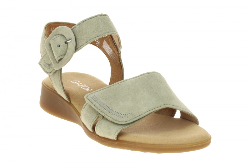 Gabor Sandale schilf grün Velour 82.802.11