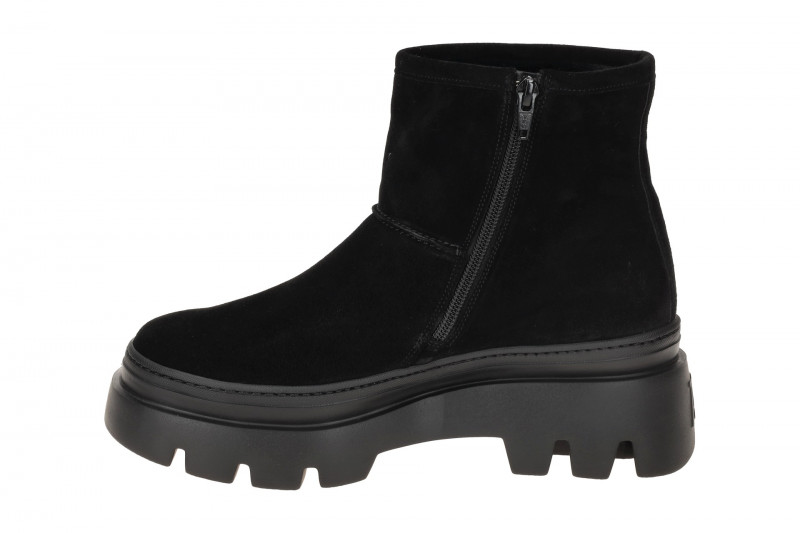 Paul Green Winter Stiefelette schwarz Velour 8113