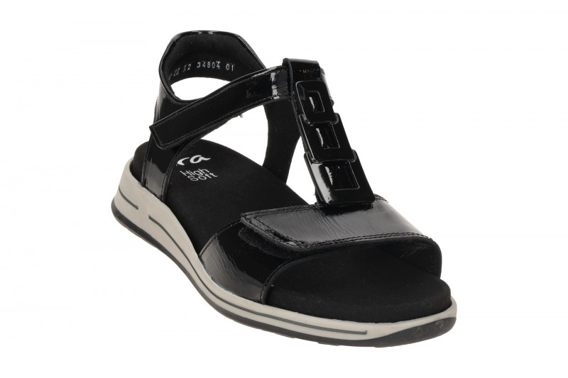 ara Osaka T-Steg Sandale schwarz H-Weite 12-34804