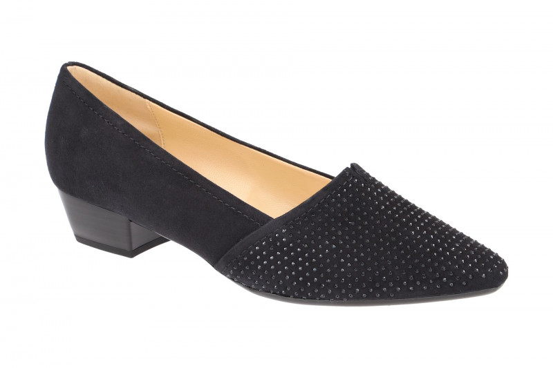 Gabor Pumps blau pazifik Samt 25.134.16