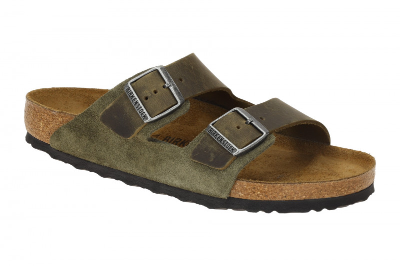 Birkenstock Arizona BS Pantolette grün thyme Normal Weit 1028151
