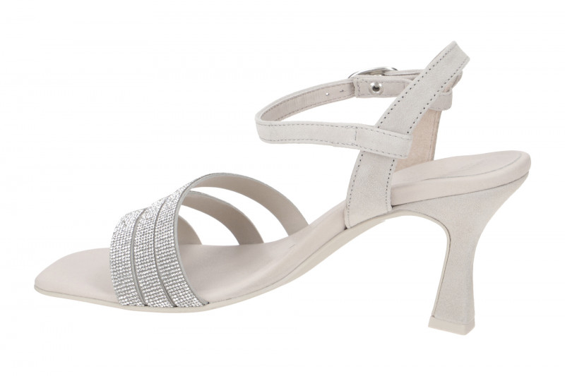 Paul Green Riemchen Sandalette grau Glitzer 6058