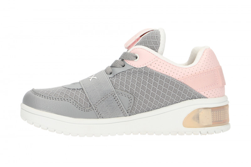 Geox XLED Girl Kinderschuhe grau rosa J928DA