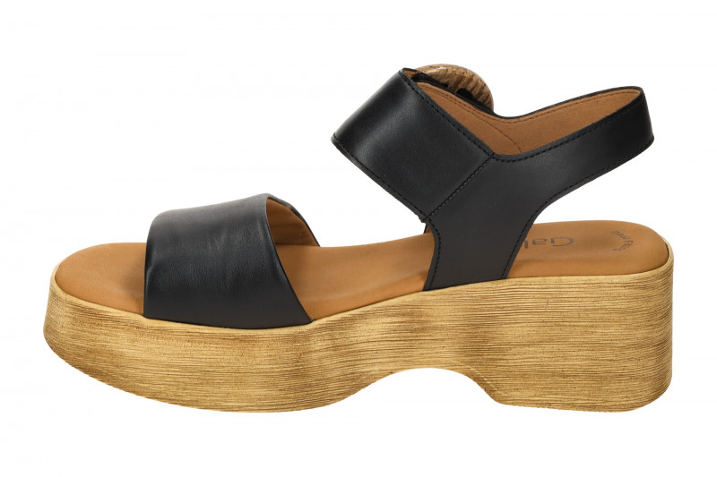 Gabor Fashion Plateau Sandalette schwarz Nappa 64.520.27