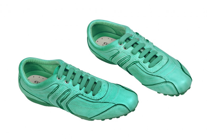 Geox Snake R Damenschuhe aqua grün D3212R