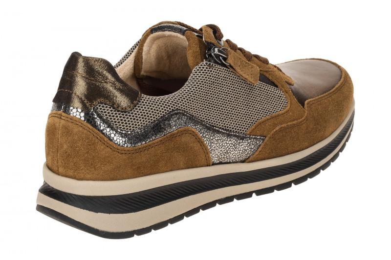 Gabor comfort Sneaker Schuhe braun kupfer metallic 76.318.67