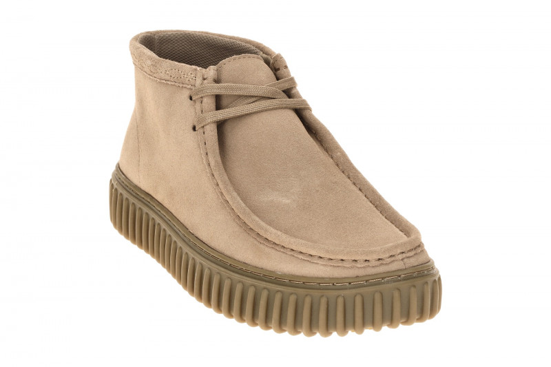 Clarks Torhill Hi Schuhe grau stone Velour 26327244