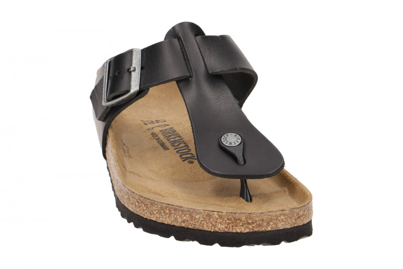 Birkenstock Medina Pantolette schwarz Leder Normal-Weit 1022770