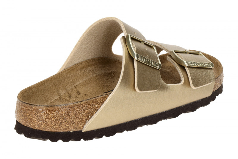 Birkenstock Arizona Pantolette gold SCHMAL 1016111