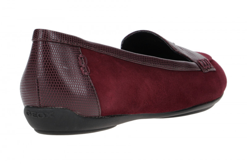 Geox Charlene Slipper Ballerinas dunkelrot D16Y7A