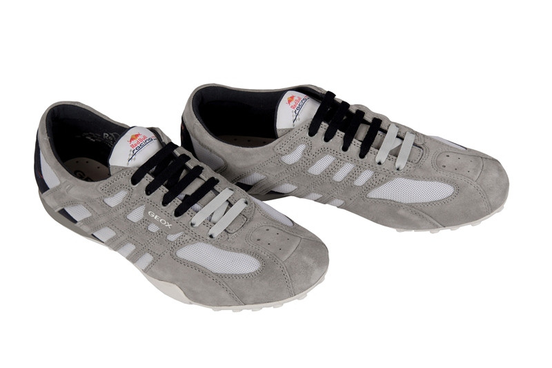 Geox Snake Red Bull Schuhe grau weiß