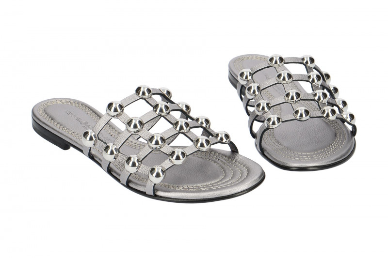 K&S Elle Pantolette grau metallic