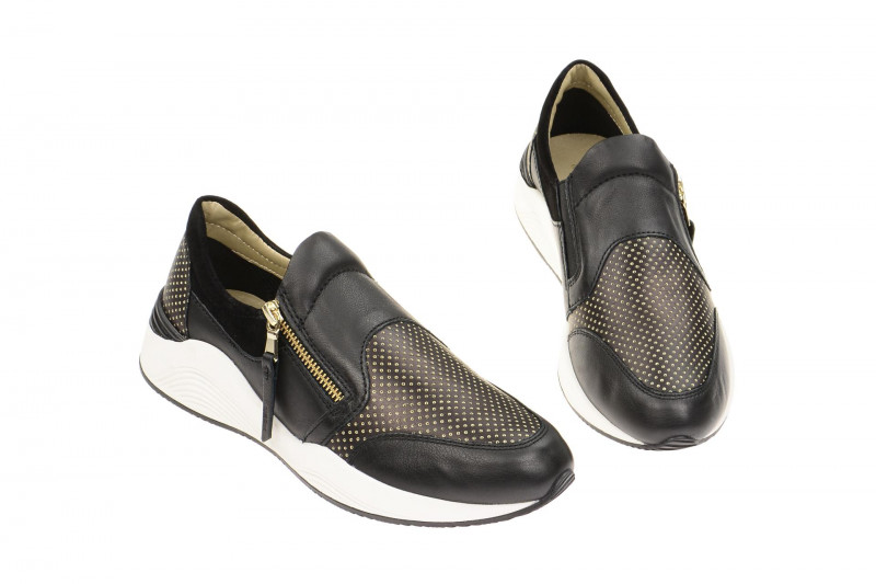 Geox Omaya Schuhe schwarz gold