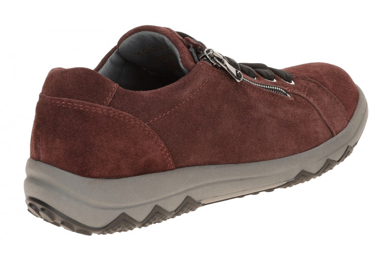 Waldläufer Teresa Schuhe rot bordo H-Weite Velour 961001