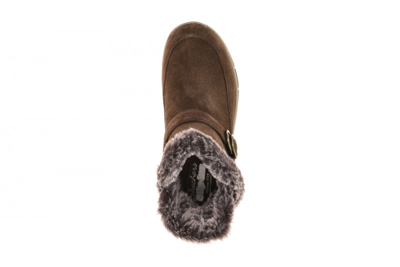 Skechers Easy Going Stiefelette braun choco Schlupf Boot Slip Ins