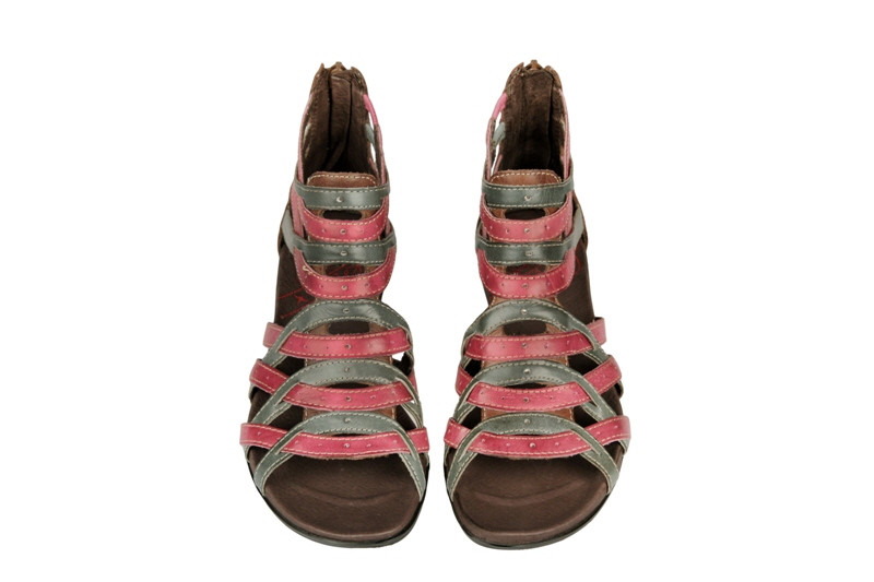 Pikolinos Alcudia rot grün 816-8268 Sandaletten