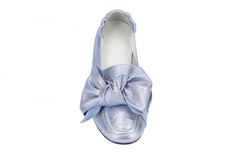 K&S Malu Ballerinas sky blau metallic