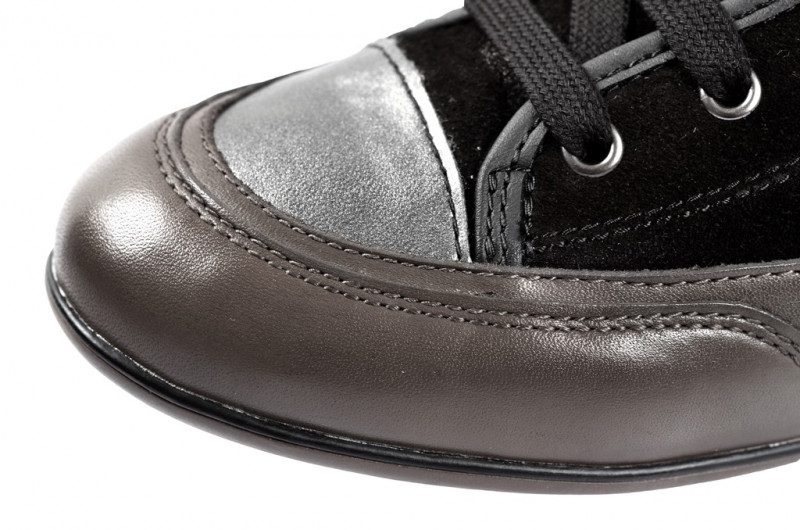 Geox New Moena Stiefelette schwarz grau D3460C