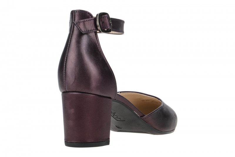 Gabor Riemchen Pumps lila prugna metallic 31.340.63
