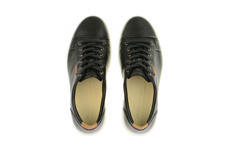 Ecco Schuhe Soft 7 schwarz weiß Damen Sneaker