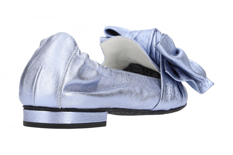 K&S Malu Ballerinas sky blau metallic