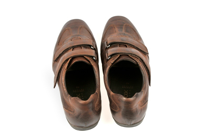 Geox James Schuhe braun coffee Klettverschluss