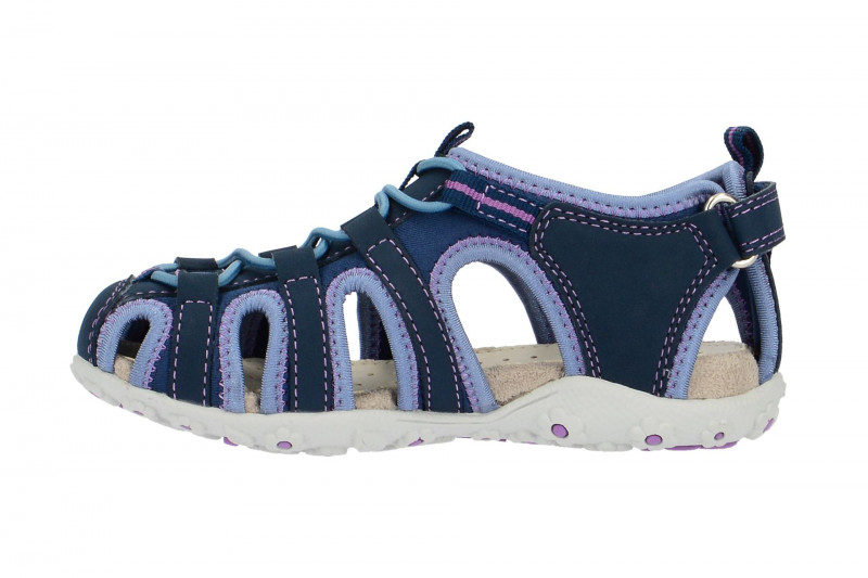 Geox Mädchen Klett Sandale blau lila