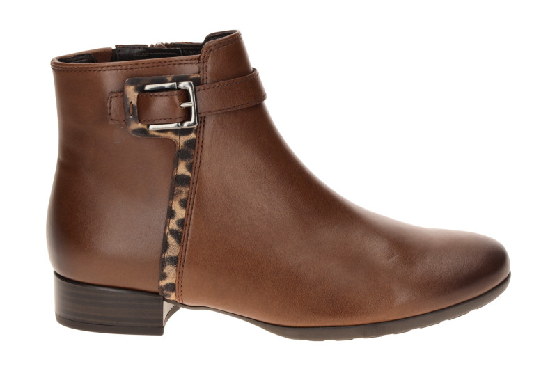 Gabor Stiefelette braun saddle H-Weite Schnalle 8031.01.003