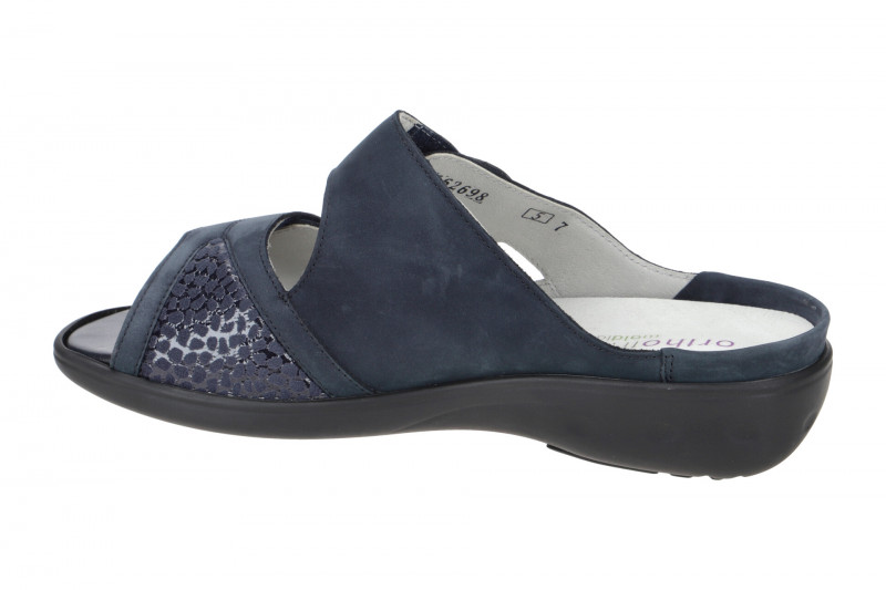 Waldläufer Kara Pantolette blau marine Orthotritt 684K50