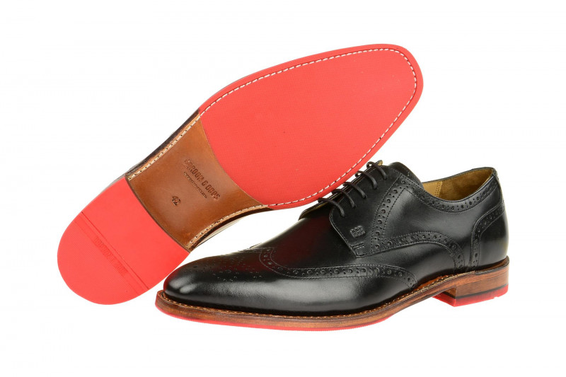 Gordon & Bros Schuhe Milan schwarz Rahmengenäht 4371-G