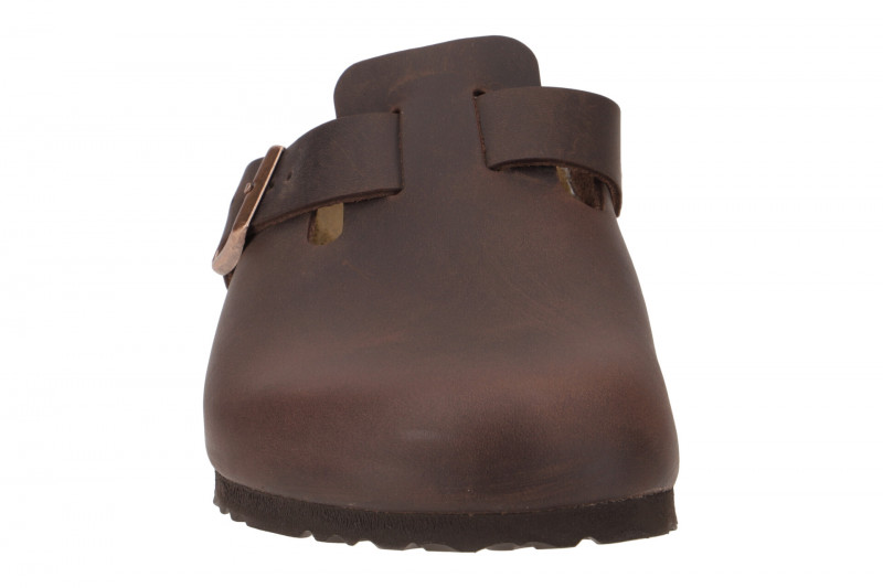 Birkenstock Boston BS Pantolette braun habana Unisex 860131