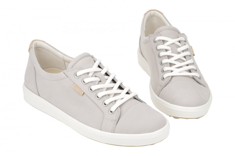 Ecco Soft 7 Schuhe grau rose Damen Sneakers