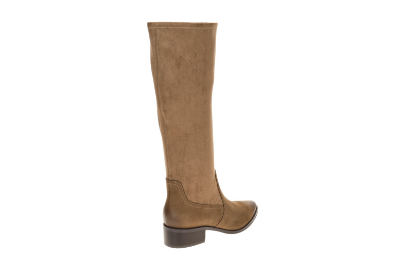 Caprice Lang Schaftstiefel taupe braun Stretch 25541