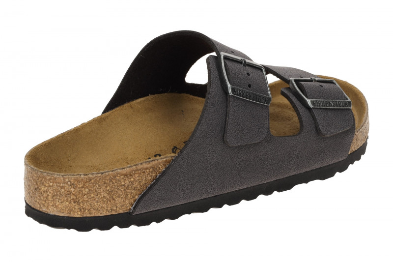Birkenstock Arizona Pantolette grau velvet gray NORMAL-WEIT 1029134