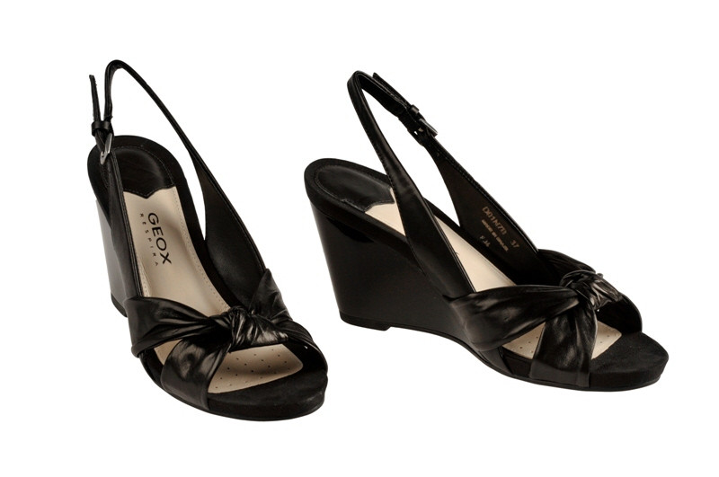 Geox D01N7B Nicole Schuhe schwarz Sandalette