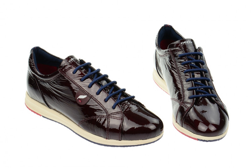 Geox Avery Schuhe rot bordo lack D44H5B