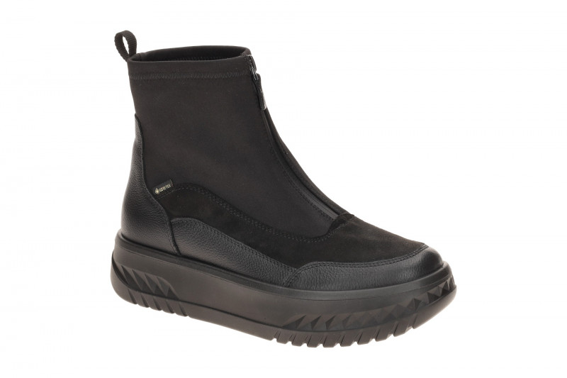 ARA Monaco Plateau Stiefelette schwarz H-Weite GORE-TEX