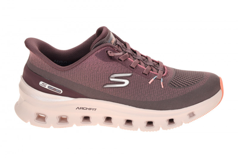 Skechers Arch Fit Damen Sneakers Schuhe lila grau GLIDE STEP 150730